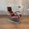 Vintage Leather Lounge Chair By Gerard Van Den Berg Fu Label