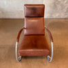 Vintage Leather Lounge Chair By Gerard Van Den Berg Fu Label