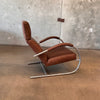 Vintage Leather Lounge Chair By Gerard Van Den Berg Fu Label