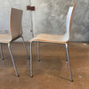 Set of Four "Chairik" Stacking Danish Chairs By Erik Magnussen