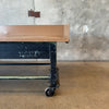 Vintage Industrial Rolling Table