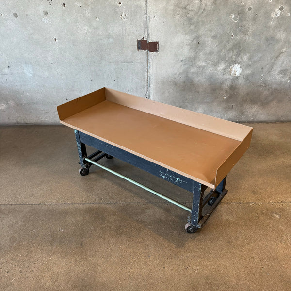 Vintage Industrial Rolling Table