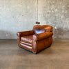 Vintage Leather Mustache Club Chair