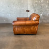 Vintage Leather Mustache Club Chair