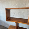 Modernist Curved Wood Bookcase