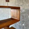 Modernist Curved Wood Bookcase