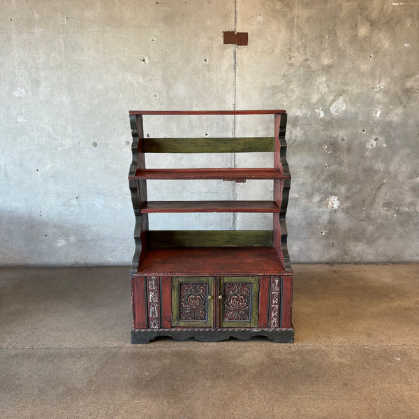 Vintage Hand Painted Hutch / Cabinet