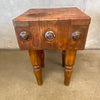 Antique Early 20th Century Maple Butcher Block Table Circa 1930