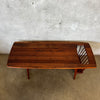 Vintage Mid Century Modern Solid Walnut Coffee Table by Arthur Umanoff