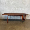 Vintage Mid Century Modern Solid Walnut Coffee Table by Arthur Umanoff