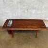 Vintage Mid Century Modern Solid Walnut Coffee Table by Arthur Umanoff