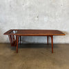 Vintage Mid Century Modern Solid Walnut Coffee Table by Arthur Umanoff