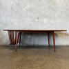 Vintage Mid Century Modern Solid Walnut Coffee Table by Arthur Umanoff