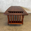 Vintage Mid Century Modern Solid Walnut Coffee Table by Arthur Umanoff