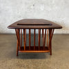 Vintage Mid Century Modern Solid Walnut Coffee Table by Arthur Umanoff