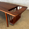 Vintage Mid Century Modern Solid Walnut Coffee Table by Arthur Umanoff