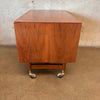 Mid Century Modern Storage Cart On Casters