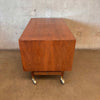 Mid Century Modern Storage Cart On Casters