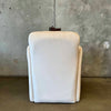 Vintage Post Modern Cream Velvet Accent Chair