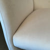 Vintage Post Modern Cream Velvet Accent Chair