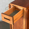 Mid Century Modern Drop Leaf Table With Drawer & Hidden Compartment