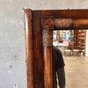 Vintage Rattan Dressing Table with Glass Shelf