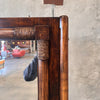 Vintage Rattan Dressing Table with Glass Shelf