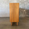 Mid Century Modern Style Custom Made Teak Wood Record Storage Cabinet