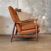 Mid Century Modern Walnut Lounge Chair