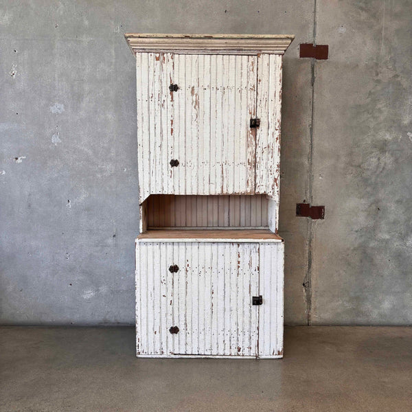 1920s Primitive Farm Hutch - Beautiful Bead Board From Texas