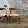 Set of 4 Hans Wegner Ch 23 Dining Chairs For Carl Hansen