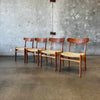 Set of 4 Hans Wegner Ch 23 Dining Chairs For Carl Hansen