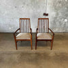 Pair of Mid Century High Back Armchairs