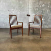 Pair of Mid Century High Back Armchairs