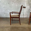 Pair of Mid Century High Back Armchairs