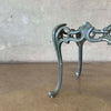 Pair of Vintage Outdoor Cast Aluminum Side Table Bases