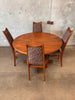 MCM Danish Denmark Walnut Dining Table Set With 4 Chairs by Moreddi