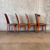 MCM Danish Denmark Walnut Dining Table Set With 4 Chairs by Moreddi