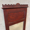 Antique Mahogany Long Mirror With Removable Panels on Top & Bottom