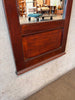 Antique Mahogany Long Mirror With Removable Panels on Top & Bottom