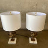 Pair of Jonathan Adler Brass Table Lamps