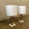 Pair of Jonathan Adler Brass Table Lamps