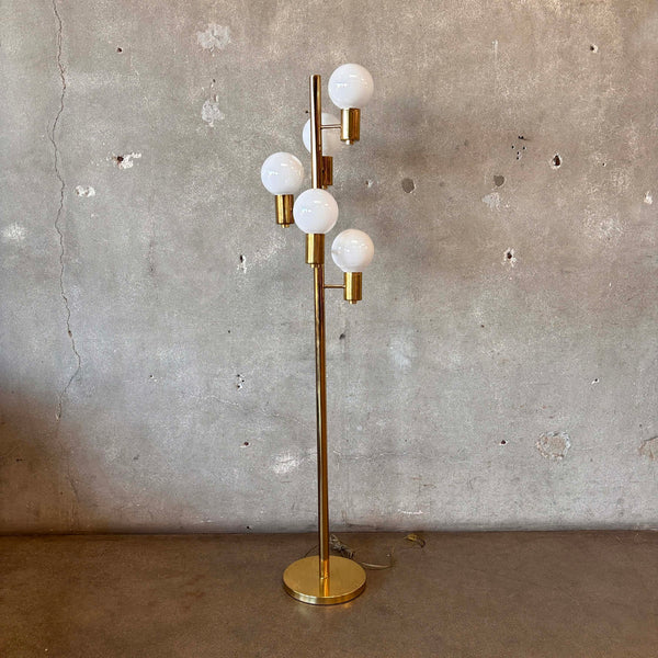 Mid Century Robert Sonneman Brass Floor Lamp