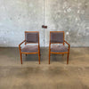 Pair Of Mid Century Modern Arm Chairs