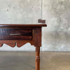 Marvin E. Yonker Studio Crafted Rosewood & Mahogany Entry Table Circa 1982