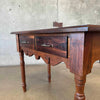 Marvin E. Yonker Studio Crafted Rosewood & Mahogany Entry Table Circa 1982