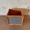 Vinyl Record Storage Box With Faux Speaker Front