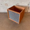 Vinyl Record Storage Box With Faux Speaker Front