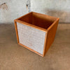 Vinyl Record Storage Box With Faux Speaker Front