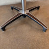 Pair of Vintage Mid Century Modern Black Leather Chrome Craft Barstools